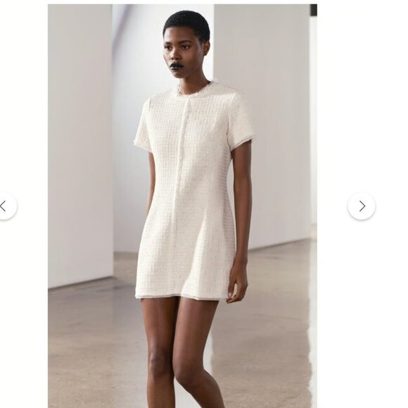 ZARA SHORT STRUCTURED DRESS ZW COLLECTION Size XL NEW WITH TAG! - Picture 2 of 10